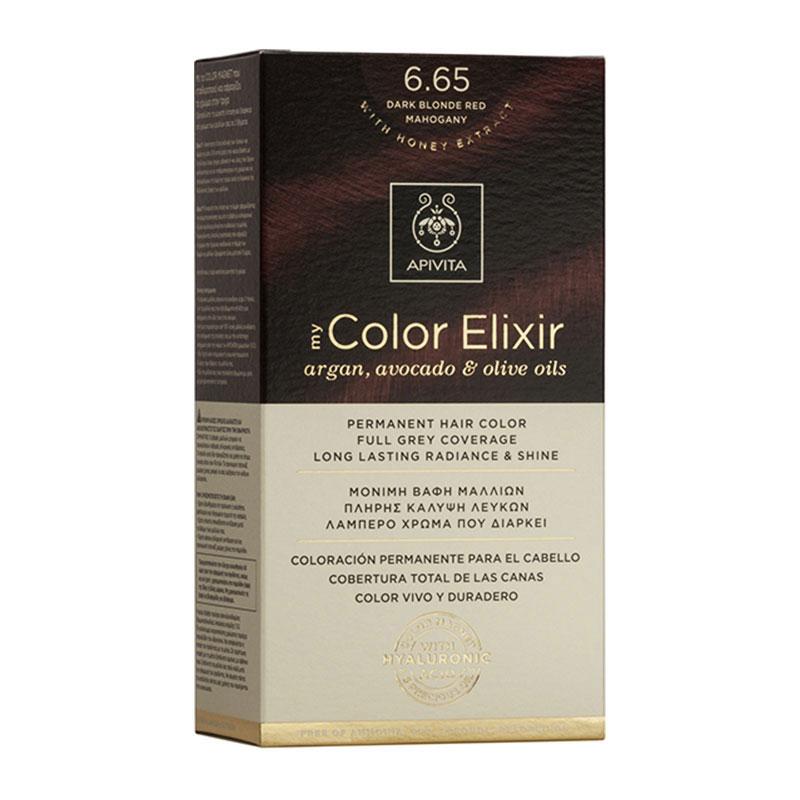 Φωτογραφία προϊόντος: Apivita My Color Elixir Μόνιμη Βαφή Μαλλιών - 6.65 Dark Blonde Red Mahogany