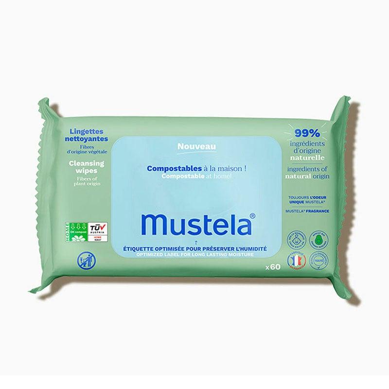 Φωτογραφία προϊόντος: Mustela Cleansing Wipes Eco-Responsible Υγρά Μαντηλάκια Καθαρισμού Οικιακής Κομποστοποίησης 60τμχ