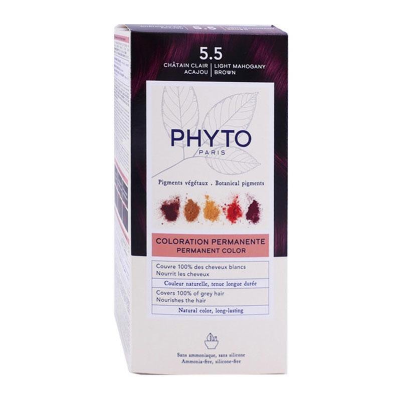 Φωτογραφία προϊόντος: Phyto Coloration Permanente Μόνιμη Βαφή Μαλλιών 5,5 Ανοιχτό Καστανό Μαονί