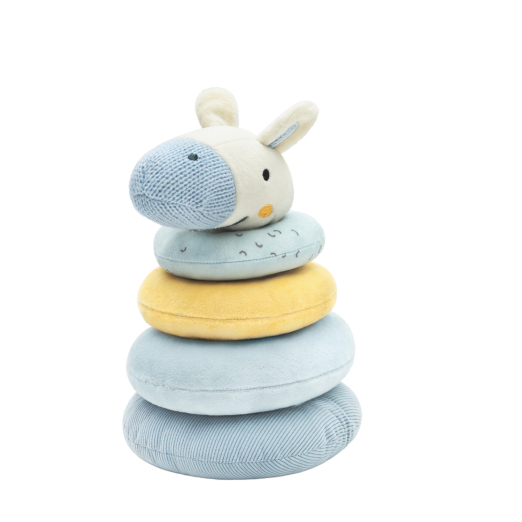 Φωτογραφία προϊόντος: Kikka boo Light Blue Stripy Friends, Βρεφικός Πύργος Στοίβαξης από ύφασμα- Kikkaboo