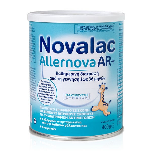 Φωτογραφία προϊόντος: Novalac Allernova AR+ Γάλα σε Σκόνη για 0+ Μηνών 400gr