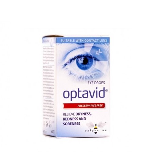Φωτογραφία προϊόντος: Uplab Pharmaceuticals Optavid Οφθαλμικές Λιπαντικές σταγόνες με Υαλουρονικό Οξύ 10ml