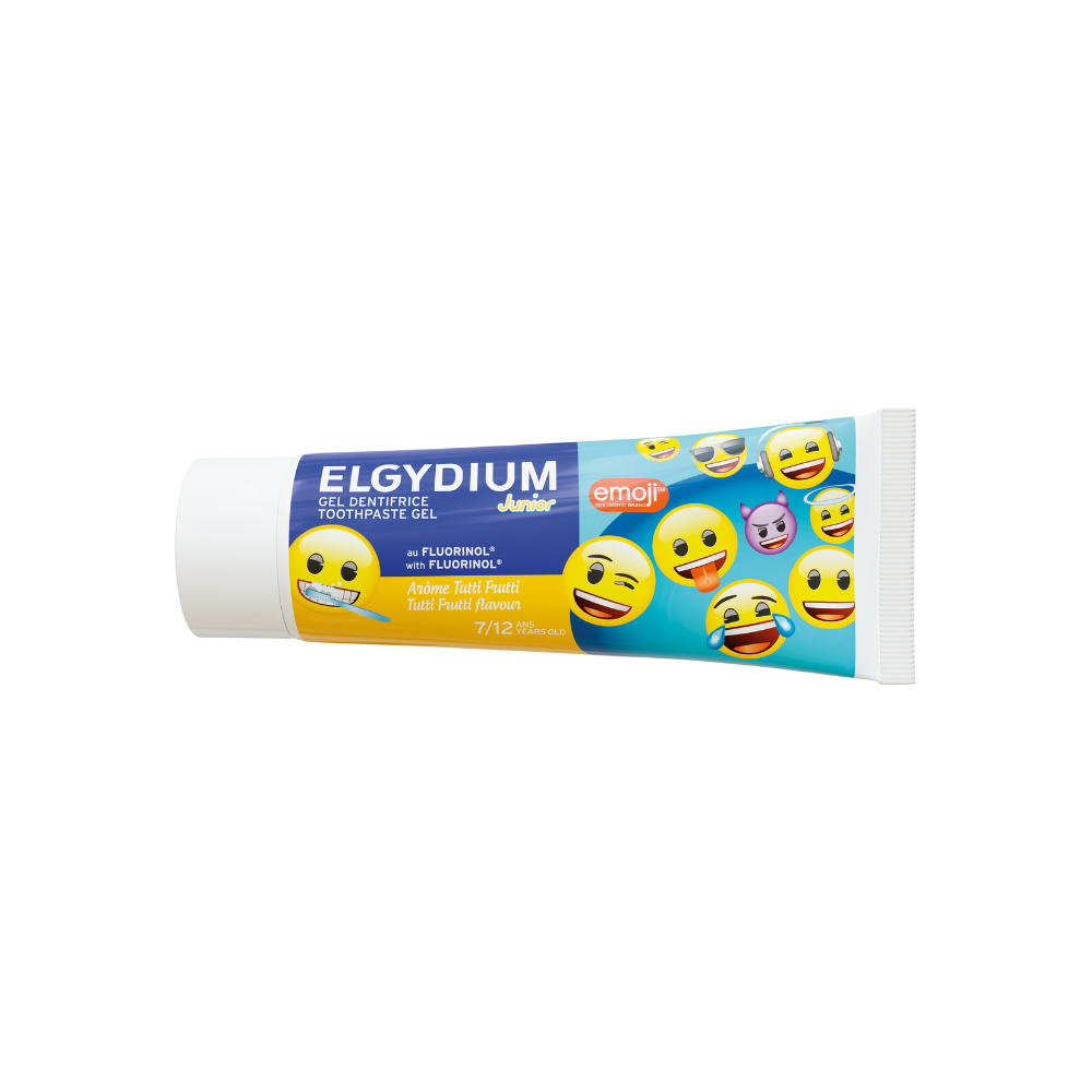 Φωτογραφία προϊόντος: Elgydium Οδοντόκρεμα Emoji 50ml 1400 ppm με Γεύση Tutti-Fruti για 7+ χρονών