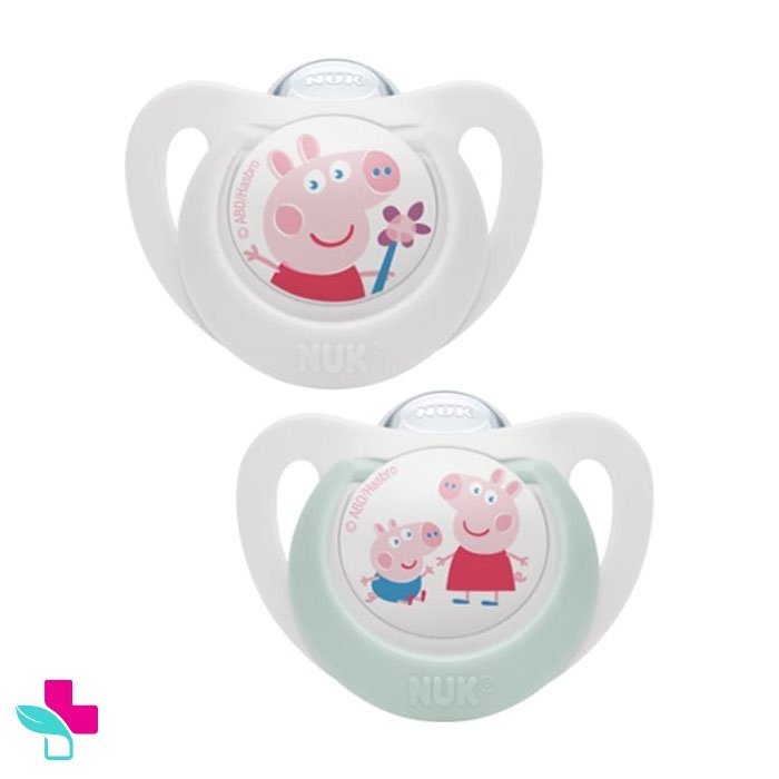 Φωτογραφία προϊόντος: Nuk Star Peppa Pig Πιπίλα Σιλικόνης 6-18m 2 Τεμάχια