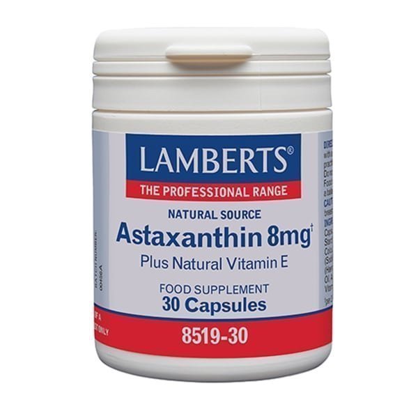 Φωτογραφία προϊόντος: Lamberts Astaxanthin 8mg, Συμπλήρωμα Διατροφής Συμπλήρωμα Διατροφής Με Αντιοξειδωτική Δράση 30caps
