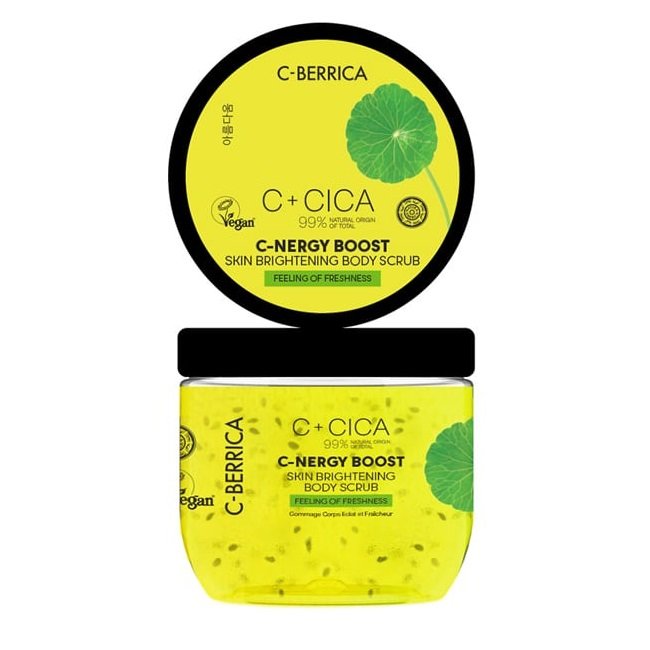 Φωτογραφία προϊόντος: Natura Siberica C+Cica C-Berrica C-Energy Boost Scrub Σώματος για Λάμψη 200ml