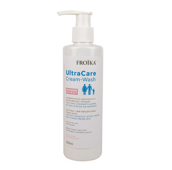 Φωτογραφία προϊόντος: Froika UltraCare Cream Wash Καταπραϋντικό Κρεμοντούς για Πολύ Ξηρό & Ευαίσθητο Δέρμα με Τάση Ατοπίας & Κνησμού, 250ml