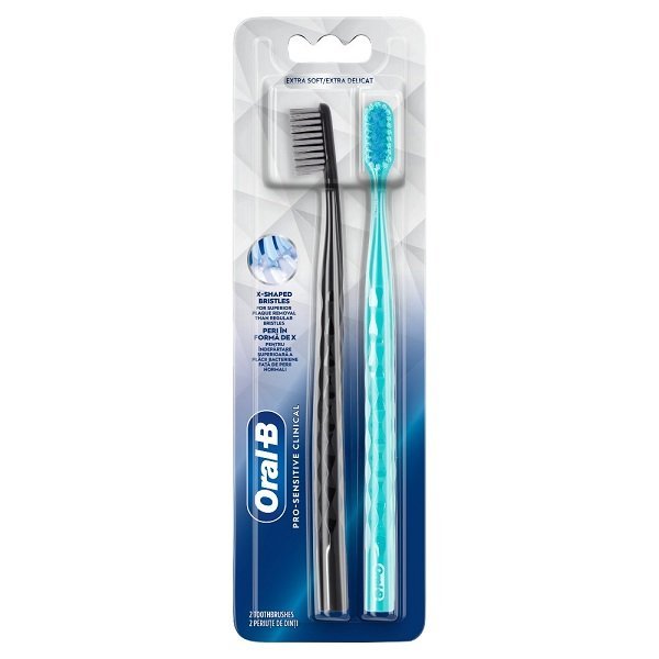 Φωτογραφία προϊόντος: Oral b Oral-B Pro-Sensitive Clinical Extra Soft, Οδοντόβουρτσα Πολύ Μαλακή με Καπάκι 2 τμχ