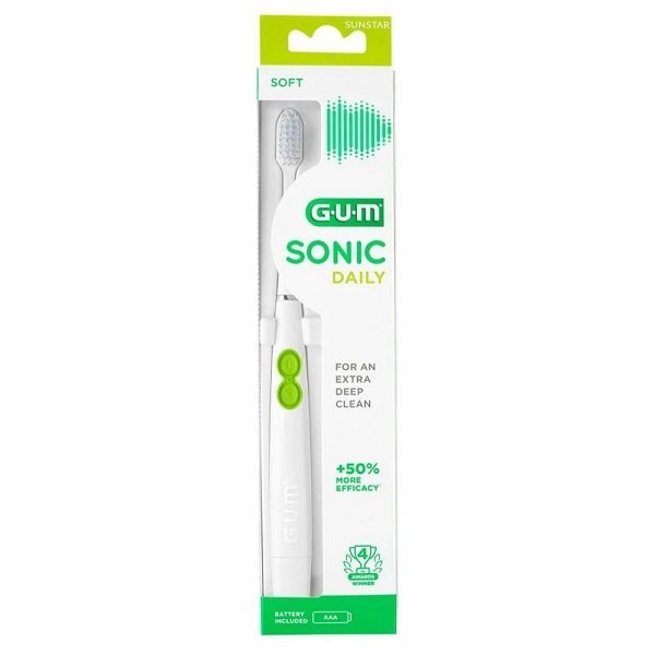 Φωτογραφία προϊόντος: Gum Sonic Daily Soft 4100 Ηλεκτρική Οδοντόβουρτσα Λευκή 1τμχ