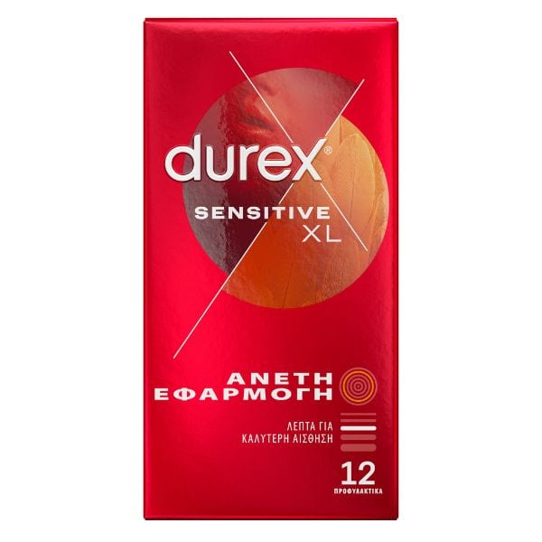 Φωτογραφία προϊόντος: Durex Sensitive XL Λεπτά Προφυλακτικά με Άνετη Εφαρμογή 12 Τεμάχια