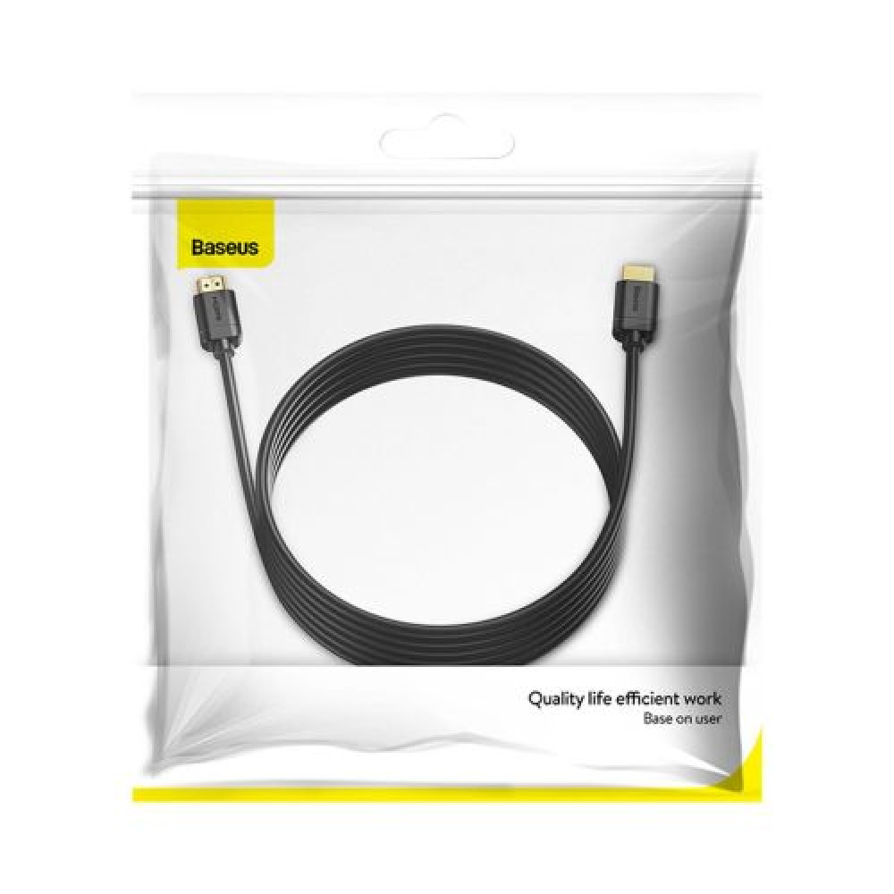 Φωτογραφία προϊόντος: Baseus Video Cable High Definition Series HDMI To HDMI 2.0, 4K 30Hz, 18Gb/s, 5m, Black (CAKGQ-D01)
