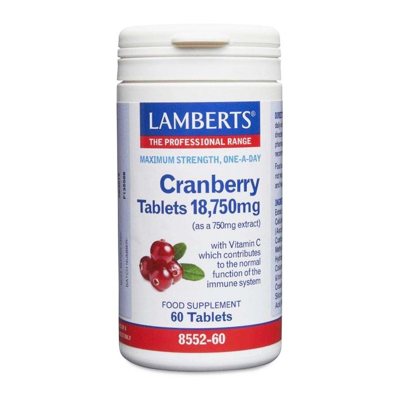 Φωτογραφία προϊόντος: LAMBERTS - Cranberry 18.750mg caps 60s