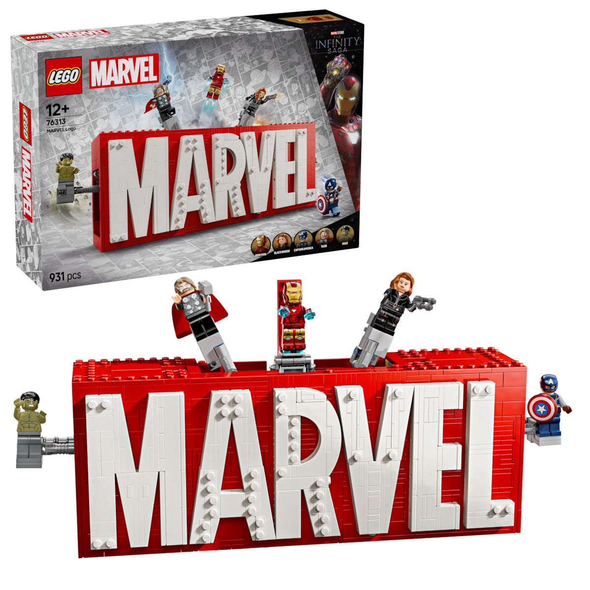 Φωτογραφία προϊόντος: Lego Marvel: Marvel Logo & Minifigures (76313)
