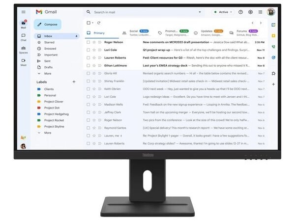 Φωτογραφία προϊόντος: LENOVO Monitor ThinkVision E27-40 27'' FHD IPS, HDMi, Display Port,VGA, Speakers, 3YearsW