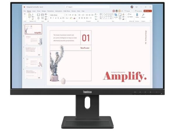 Φωτογραφία προϊόντος: LENOVO Monitor ThinkVision E24-40 23.8'' IPS FHD, Slim Bezel, HDMΙ, Display Port, VGA, Height adjustable, Speakers, 3YearsW
