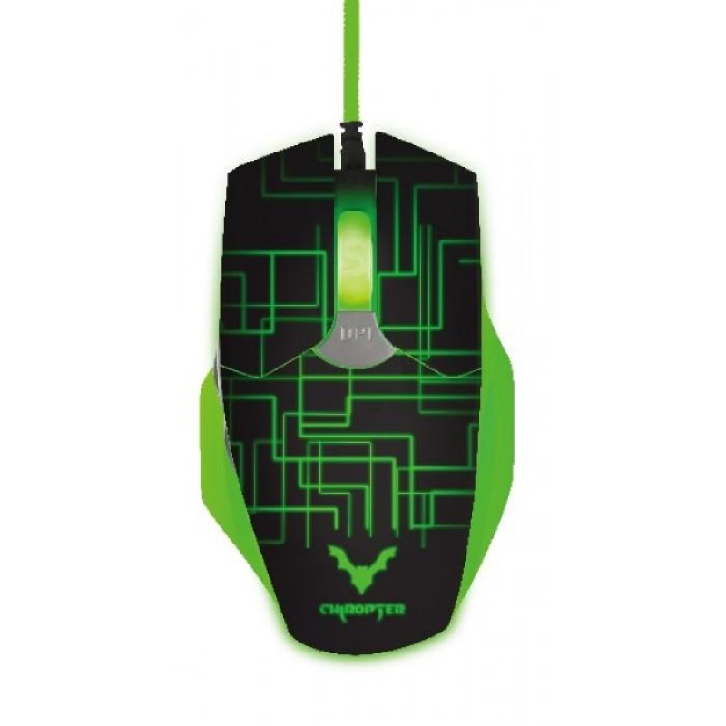 Φωτογραφία προϊόντος: Wesdar GM3 Gaming Ενσύρματο Ποντίκι Με Led Μαύρο Πράσινο