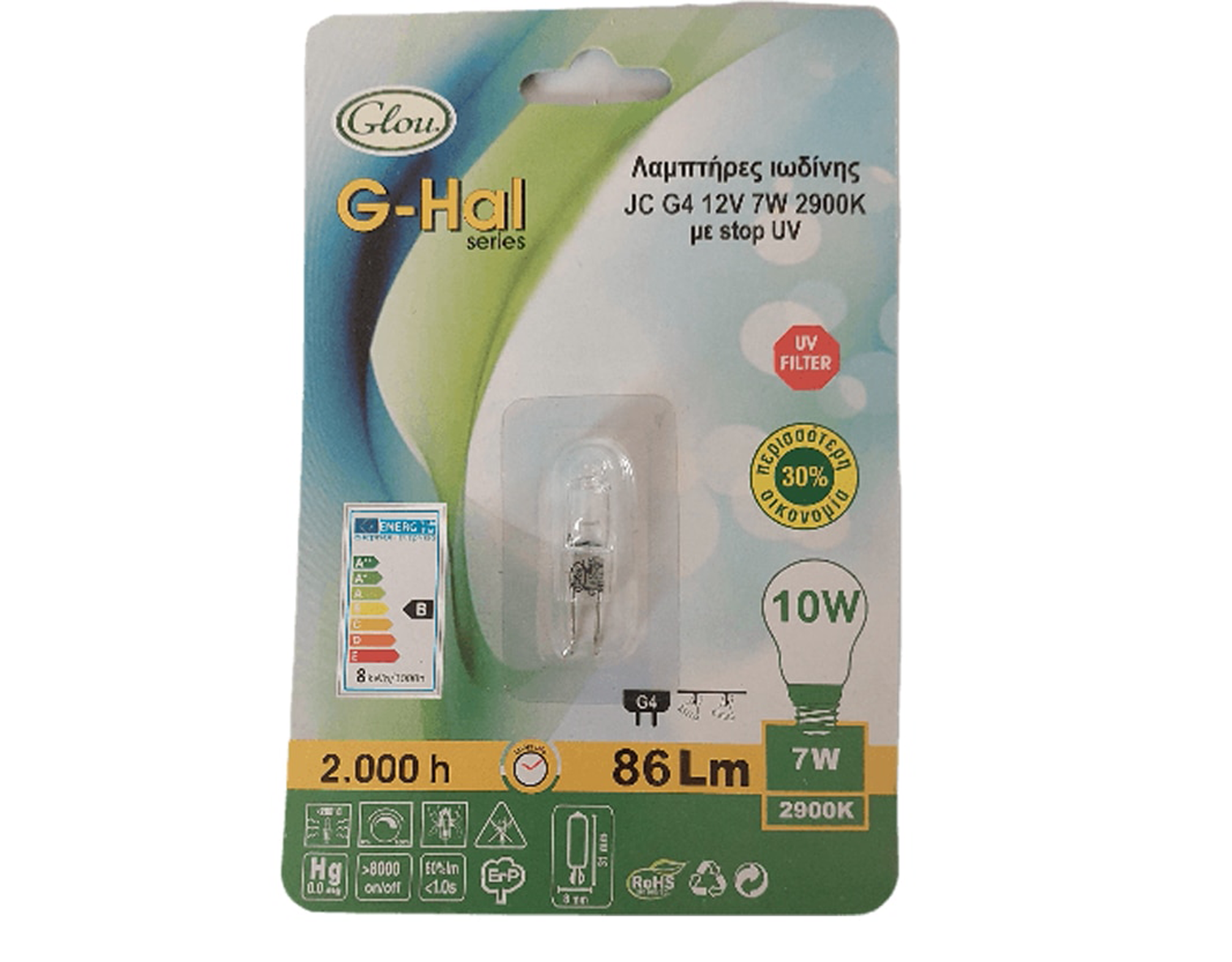 Φωτογραφία προϊόντος: Giako Λάμπα Ιωδίνης Capsules 5W 12V G4 2900K
