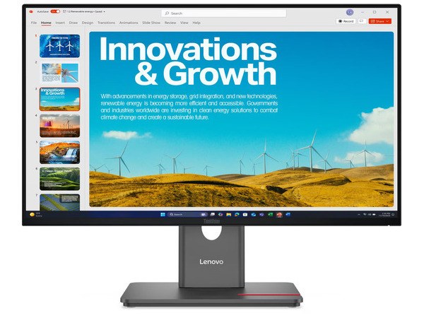 Φωτογραφία προϊόντος: LENOVO Monitor ThinkVision P24QD-40 23.8'' QHD IPS, HDMi, Display Port, Height adjustable, 3YearsW