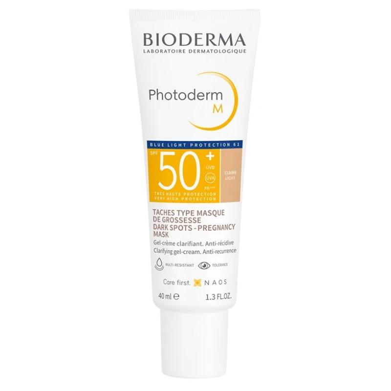 Φωτογραφία προϊόντος: Bioderma Photoderm M Αντηλιακή Κρέμα Προσώπου Με Χρώμα Light Για Το Ευαίσθητο Δέρμα Με Σημάδια Υπερμελάγχρωσης SPF 50+ 40ml