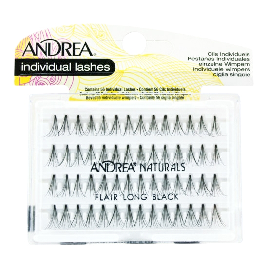 Φωτογραφία προϊόντος: ANDREA Stacked Individual Eye Lashes Flair Long Black