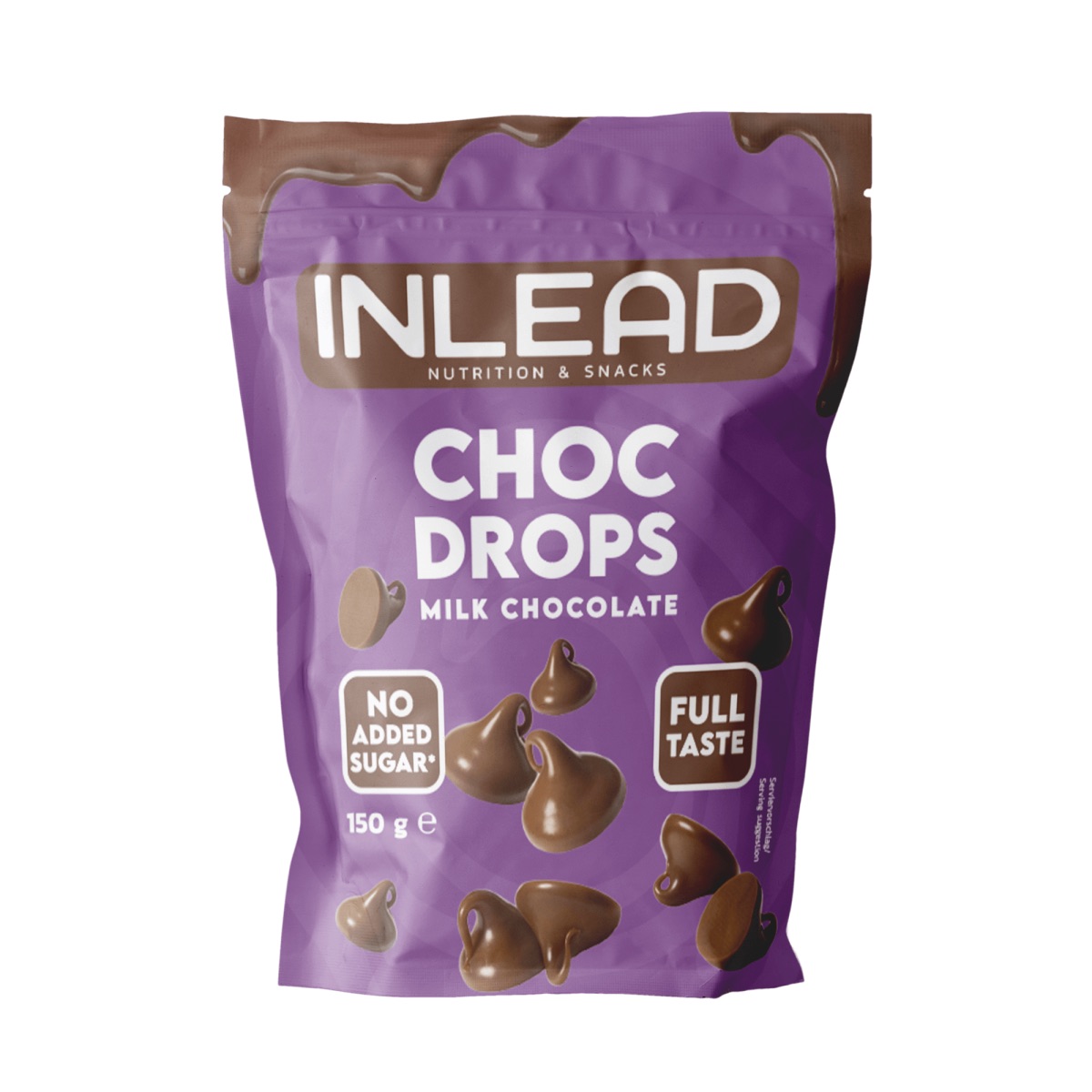 Φωτογραφία προϊόντος: Inlead Nutrition & Snacks Inlead Choc Drops - No Added Sugar (150g) Milk Chocolate