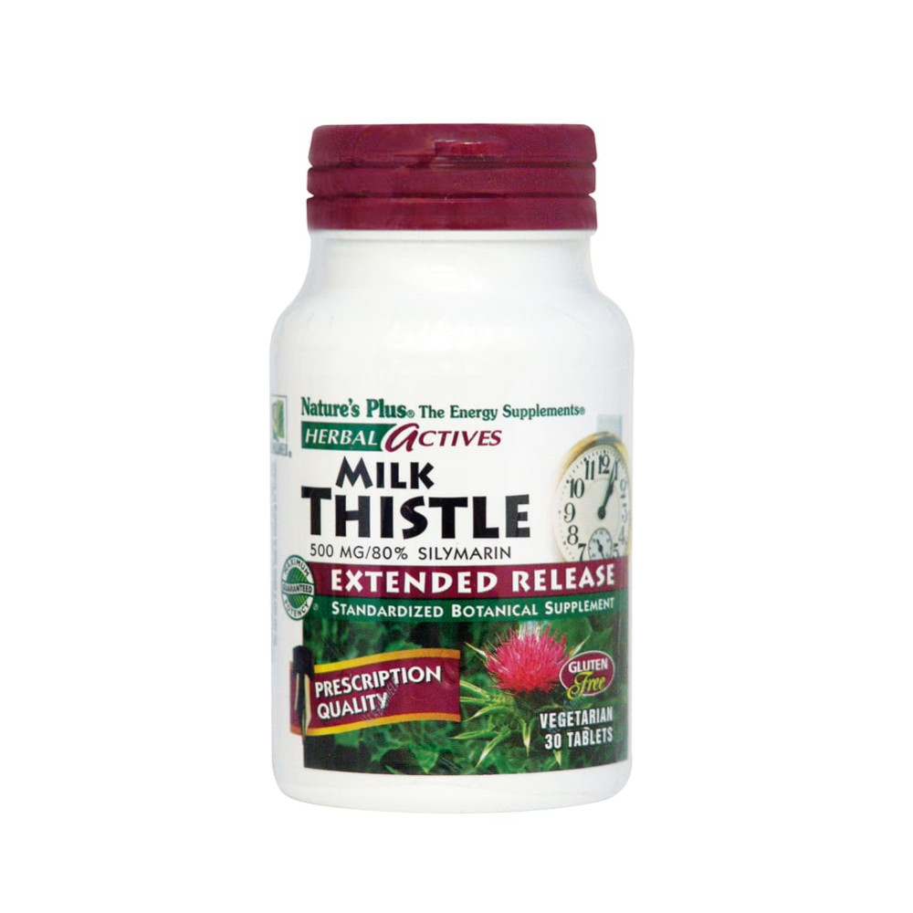 Φωτογραφία προϊόντος: Nature's Plus Γαϊδουράγκαθο (Milk Thistle) 500mg Extended Release, 30 φυτικές ταμπλέτες