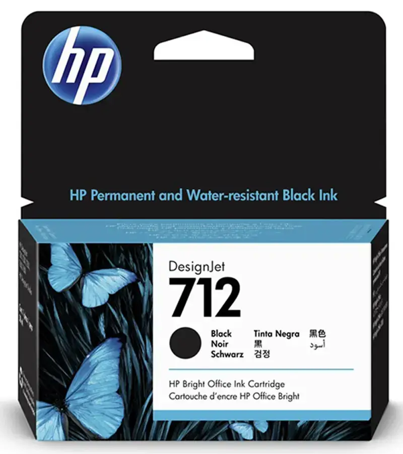 Φωτογραφία προϊόντος: HP 712 80ml HC Γνήσιο Μελάνι Εκτυπωτή InkJet Black (3ED71A)