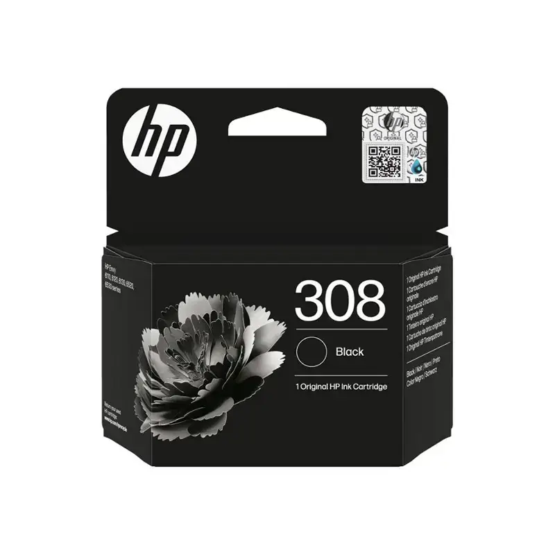 Φωτογραφία προϊόντος: HP 308 Γνήσιο Μελάνι Εκτυπωτή InkJet Μαύρο (7FP21UE)
