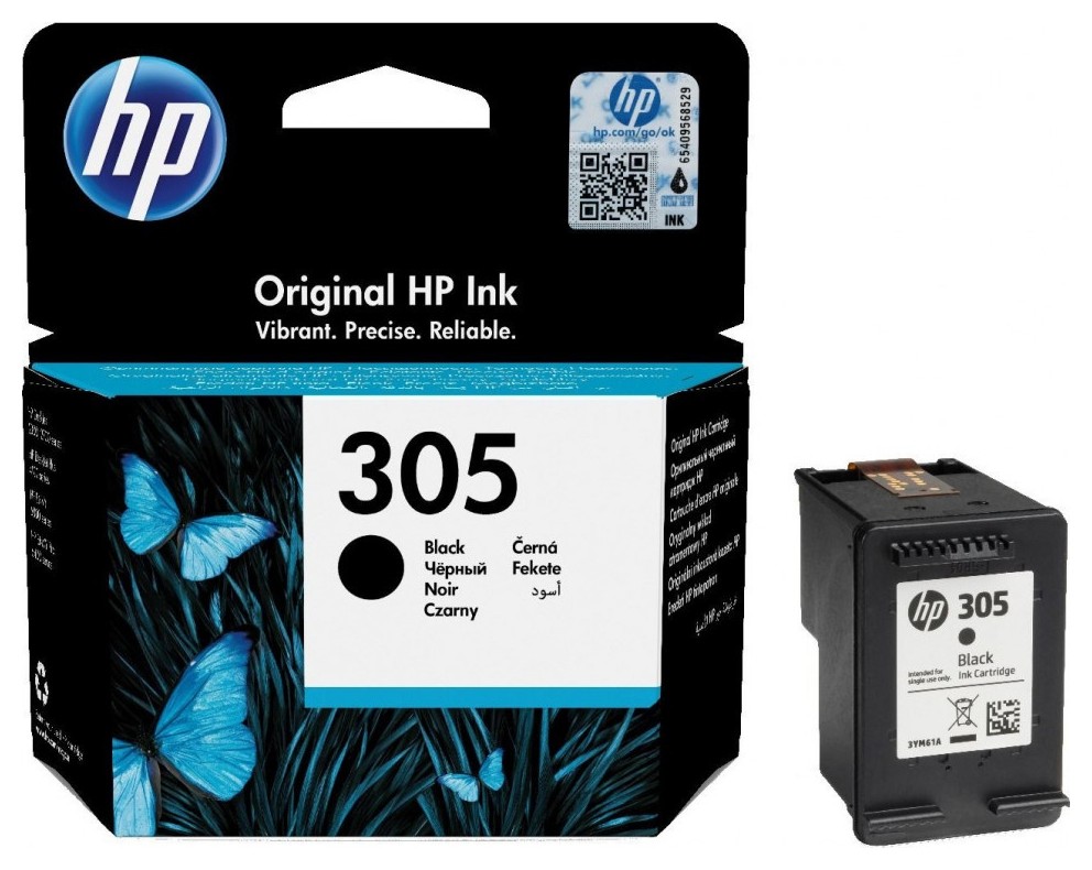 Φωτογραφία προϊόντος: Hewlett Packard Γνήσιο μελάνι HP 305 3YM61AE Black