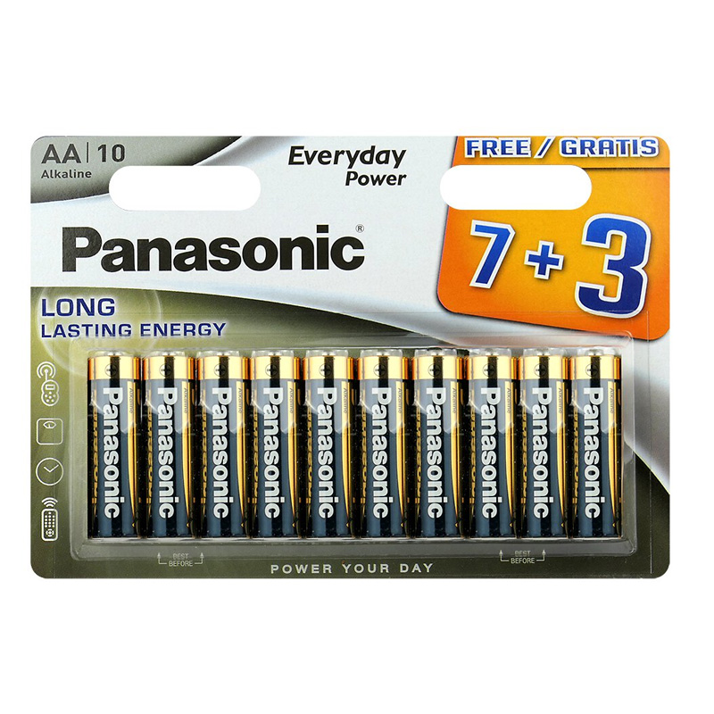 Φωτογραφία προϊόντος: A39B2B1B-77CE-EF11-9A7B-C174DFB988E4 Panasonic Everyday Power LR6EPS/10BW size AA Τεμ. 7+3