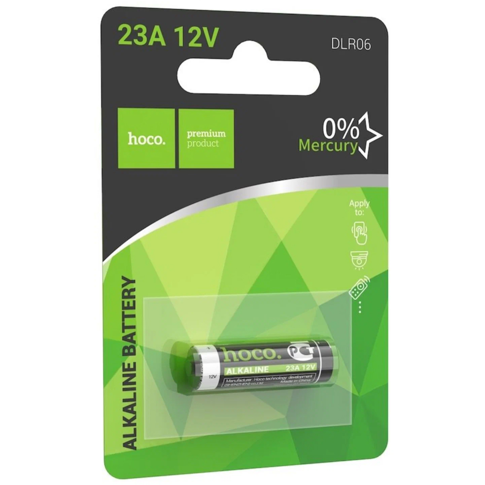 Φωτογραφία προϊόντος: 2ADD149A-D3CC-EF11-9A7B-C174DFB988E4 Μπαταρία Αλκαλική Hoco DLR06 A23 12V Τεμ. 1