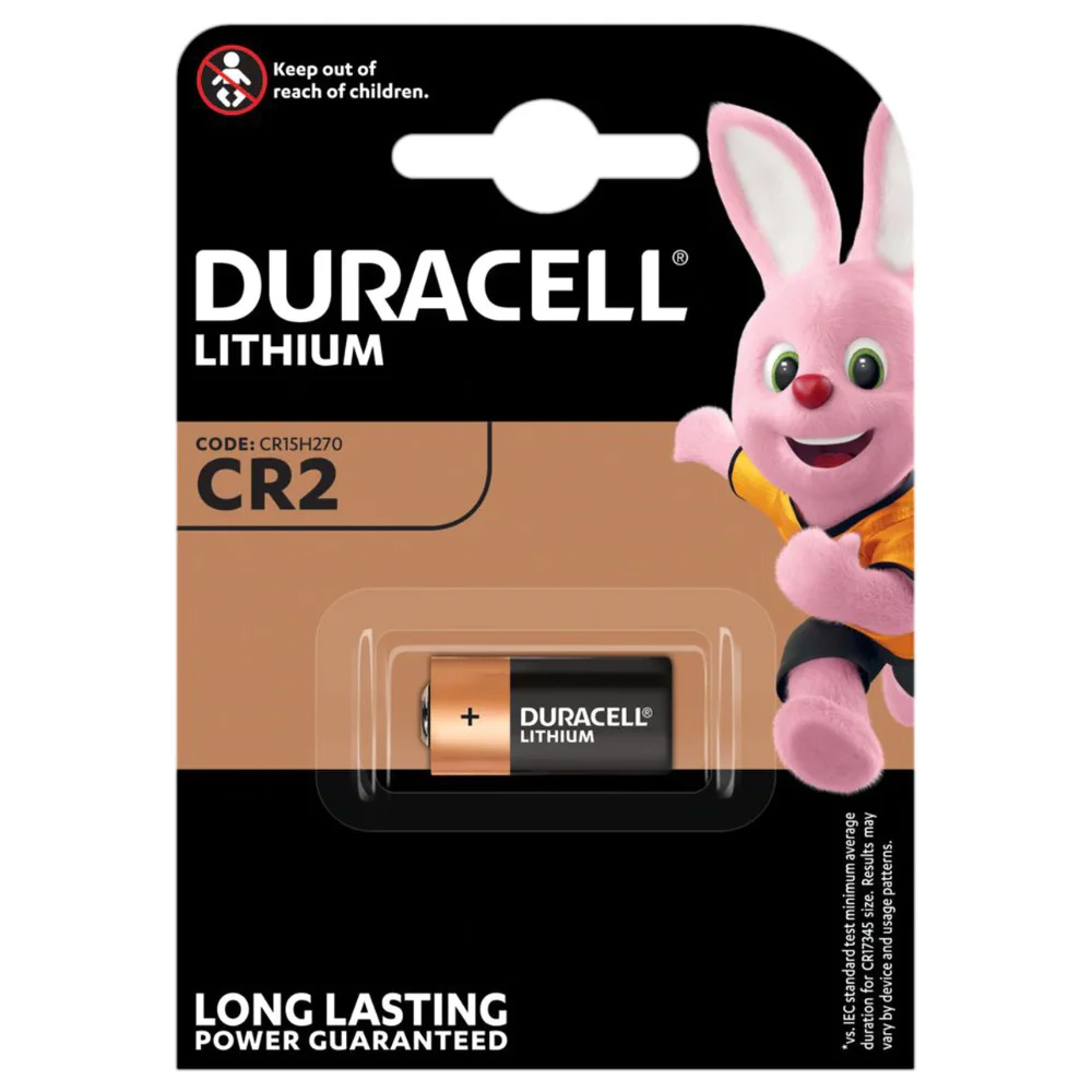 Φωτογραφία προϊόντος: 541FF72B-77CE-EF11-9A7B-C174DFB988E4 Buttoncell Duracell Lithium CR2 3V Τεμ. 1