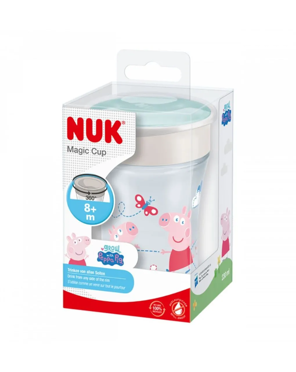 Φωτογραφία προϊόντος: Nuk Evolution Magic Cup Peppa Pig 230 Ml 8 Μηνών+ (10255009)