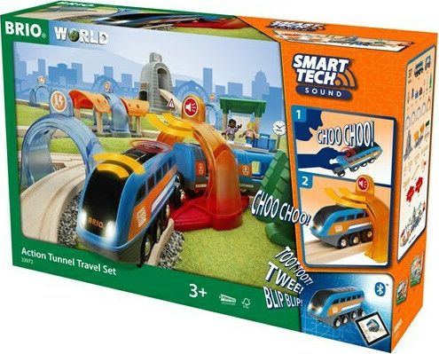 Φωτογραφία προϊόντος: John Brio World Smart Tech Επιβατικό Τρένο Με Τούνελ (33972)
