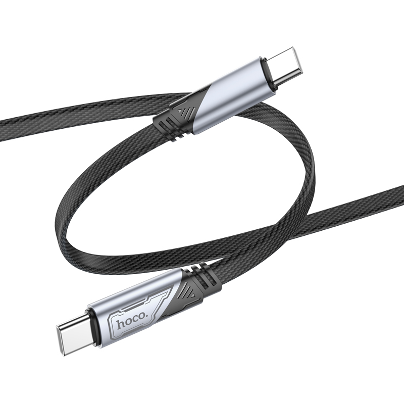 Φωτογραφία προϊόντος: 2ADD149A-D3CC-EF11-9A7B-C174DFB988E4 Καλώδιο σύνδεσης Hoco U119 USB-C σε USB-C 60W 3A Fast Charging Armor Style Braided Μαύρο 1.2m