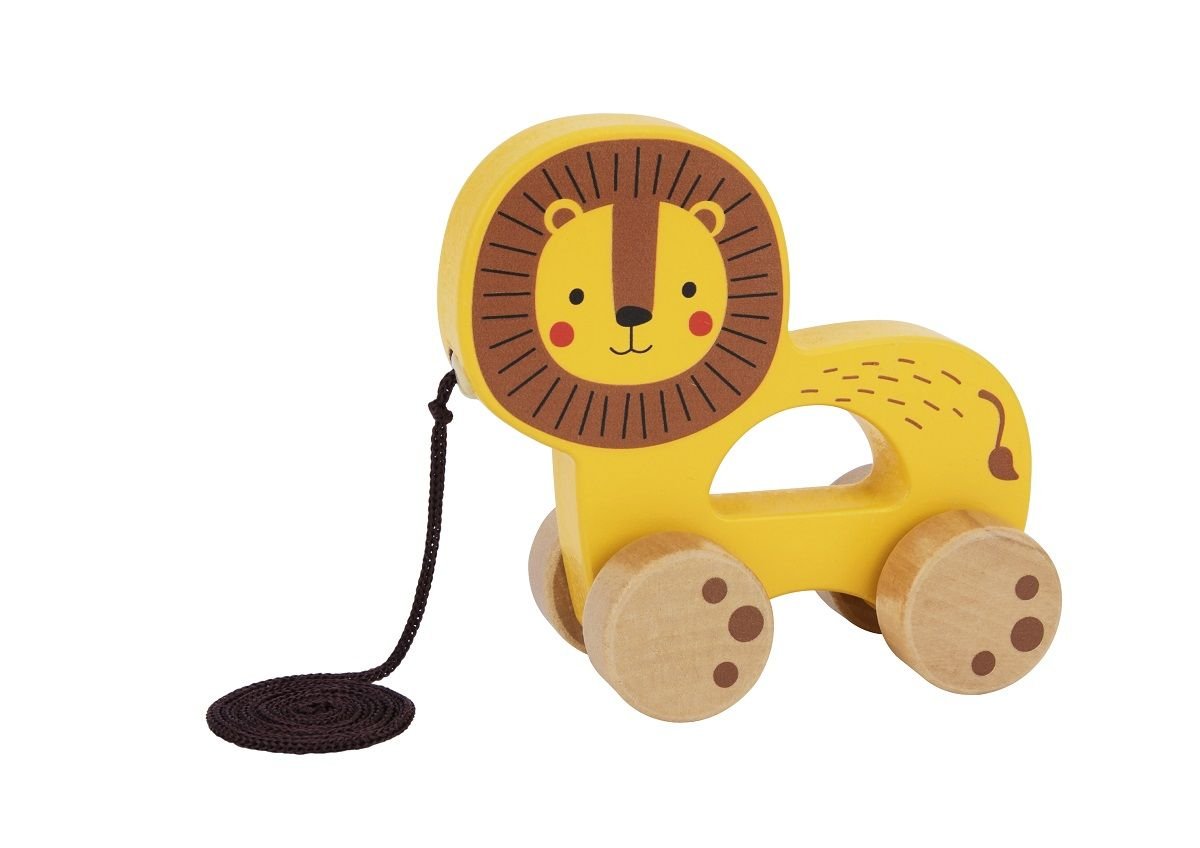 Φωτογραφία προϊόντος: Tooky Toy Tooky Ξύλινο Συρόμενος Λιοντάρι (TJ008)