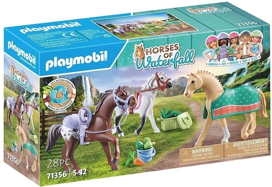 Φωτογραφία προϊόντος: Playmobile Τρια Άλογα με Αξεσουάρ (71356)