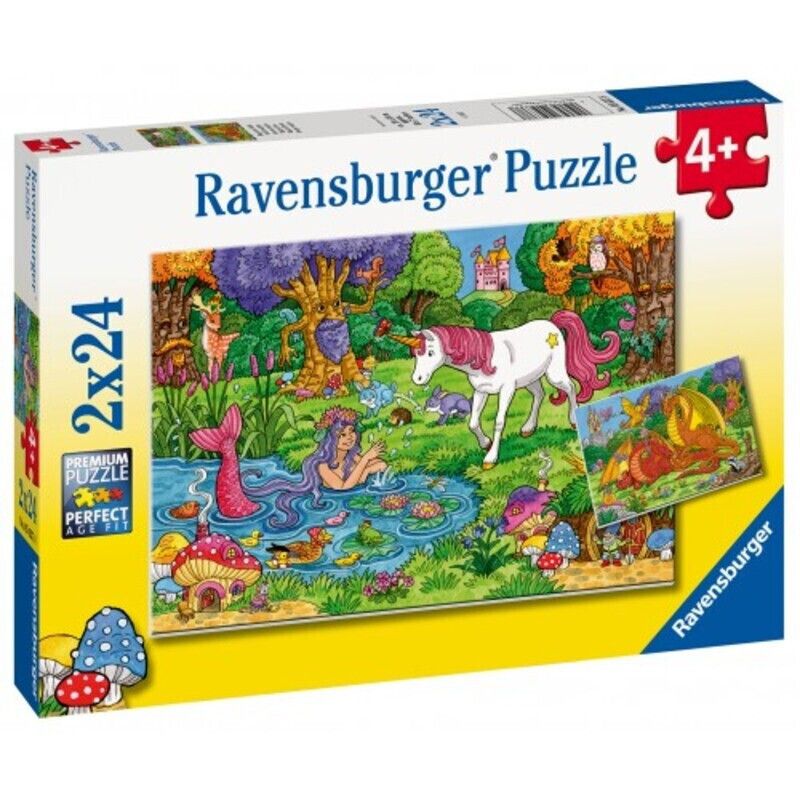 Φωτογραφία προϊόντος: Παζλ Ravensburger 2x24 Μαγικά Πλάσματα (05637)