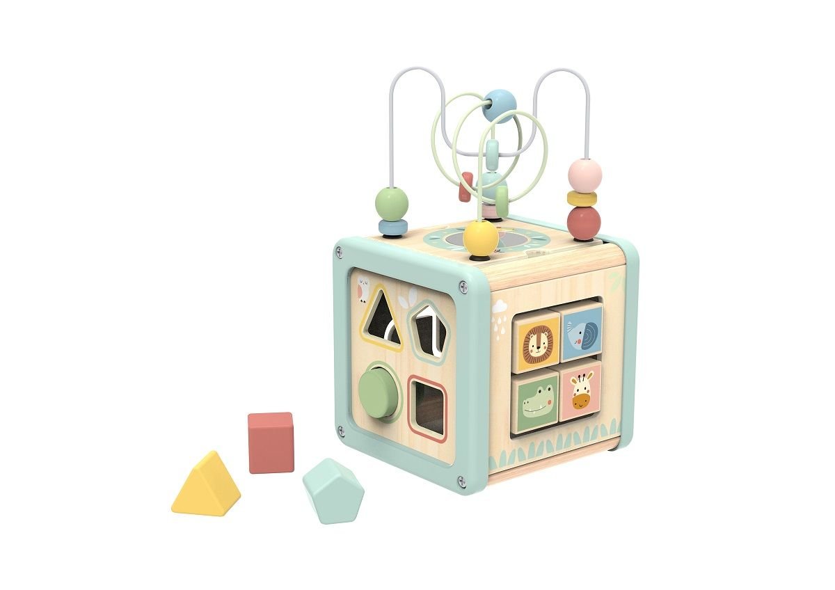 Φωτογραφία προϊόντος: Tooky Toy Tooky Ξύλινος Κύβος Πολλαπλών Δραστηριοτήτων (TJ006)