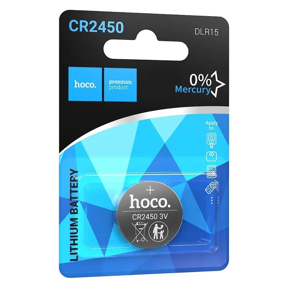 Φωτογραφία προϊόντος: 2ADD149A-D3CC-EF11-9A7B-C174DFB988E4 Buttoncell Lithium Hoco DLR15 CR2450 Τεμ. 1