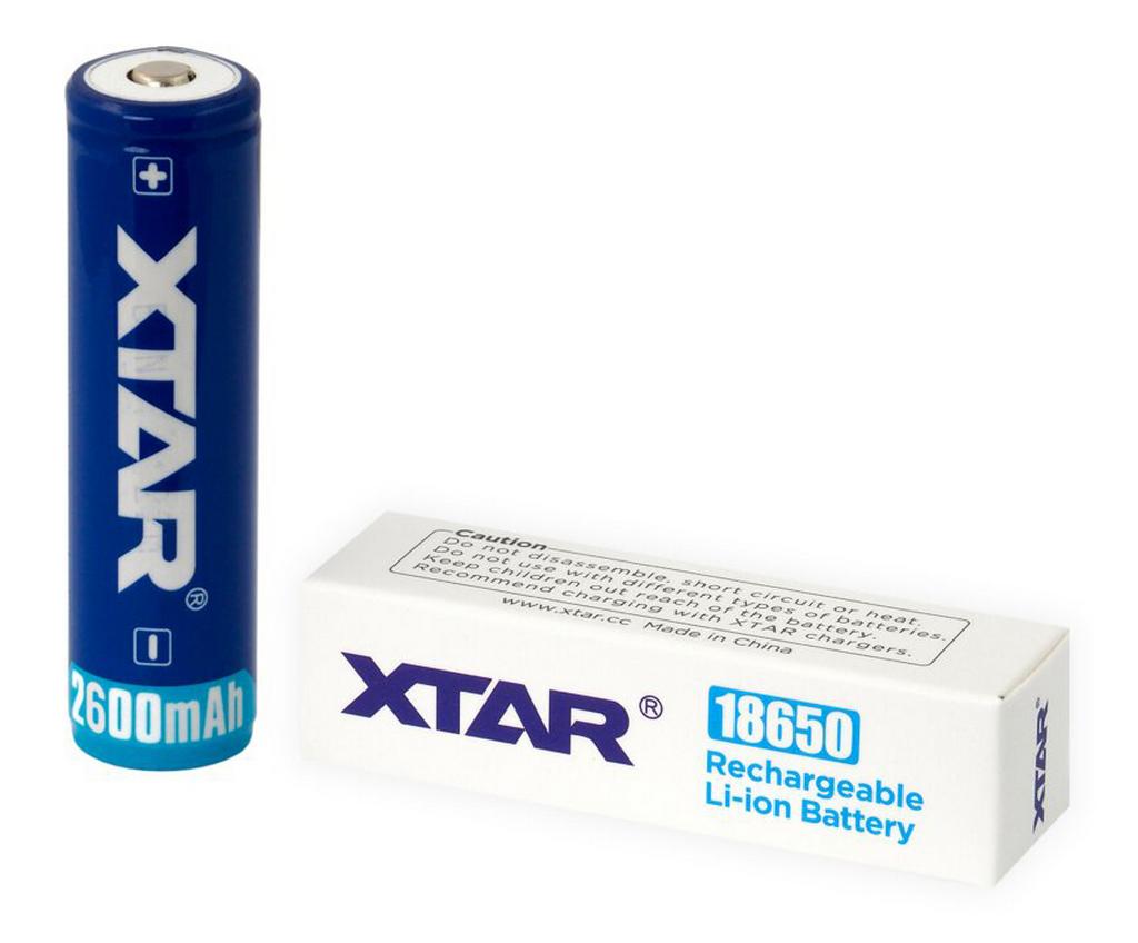 Φωτογραφία προϊόντος: 14A70F3B-77CE-EF11-9A7B-C174DFB988E4 Επαναφορτιζόμενη Μπαταρία Βιομηχανικού Τύπου, Xtar 18650 Li-ion 3.7V 2600mAh 2A με Κύκλωμα Προστασί