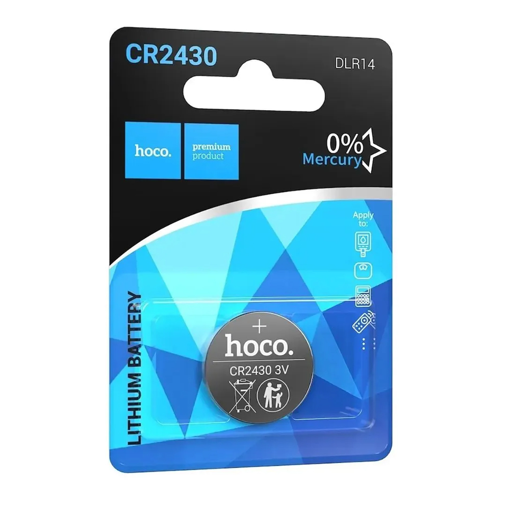 Φωτογραφία προϊόντος: 2ADD149A-D3CC-EF11-9A7B-C174DFB988E4 Buttoncell Lithium Hoco DLR14 CR2430 Τεμ. 1