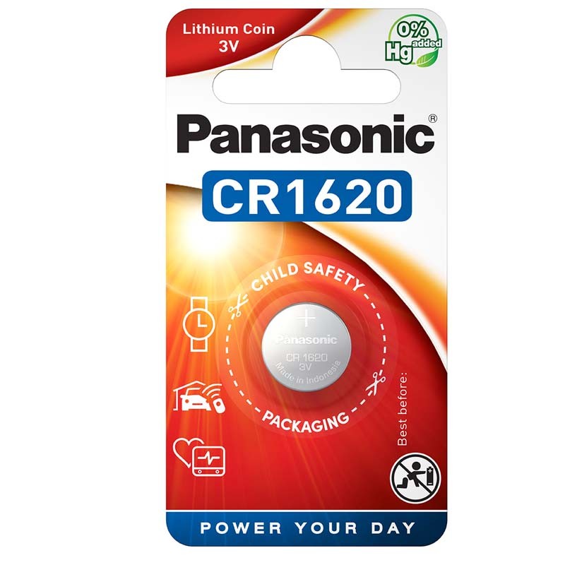 Φωτογραφία προϊόντος: A39B2B1B-77CE-EF11-9A7B-C174DFB988E4 Buttoncell Lithium Panasonic CR1620 3V Τεμ. 1
