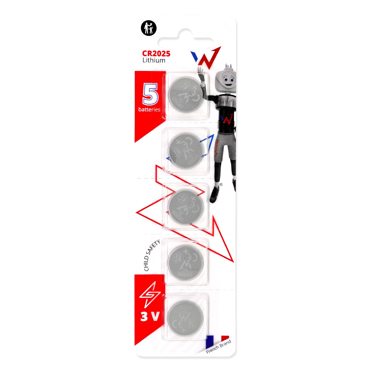 Φωτογραφία προϊόντος: 399BF40D-7CCE-EF11-9A7B-C174DFB988E4 Buttoncell Lithium Wonder CR2025 3V Τεμ. 5
