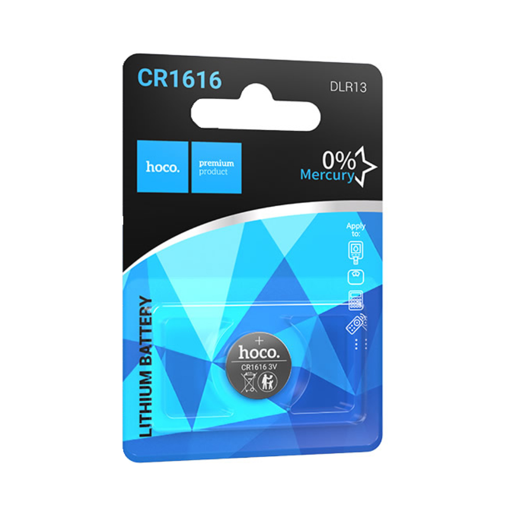 Φωτογραφία προϊόντος: 2ADD149A-D3CC-EF11-9A7B-C174DFB988E4 Buttoncell Lithium Hoco DLR13 CR1616 Τεμ. 1
