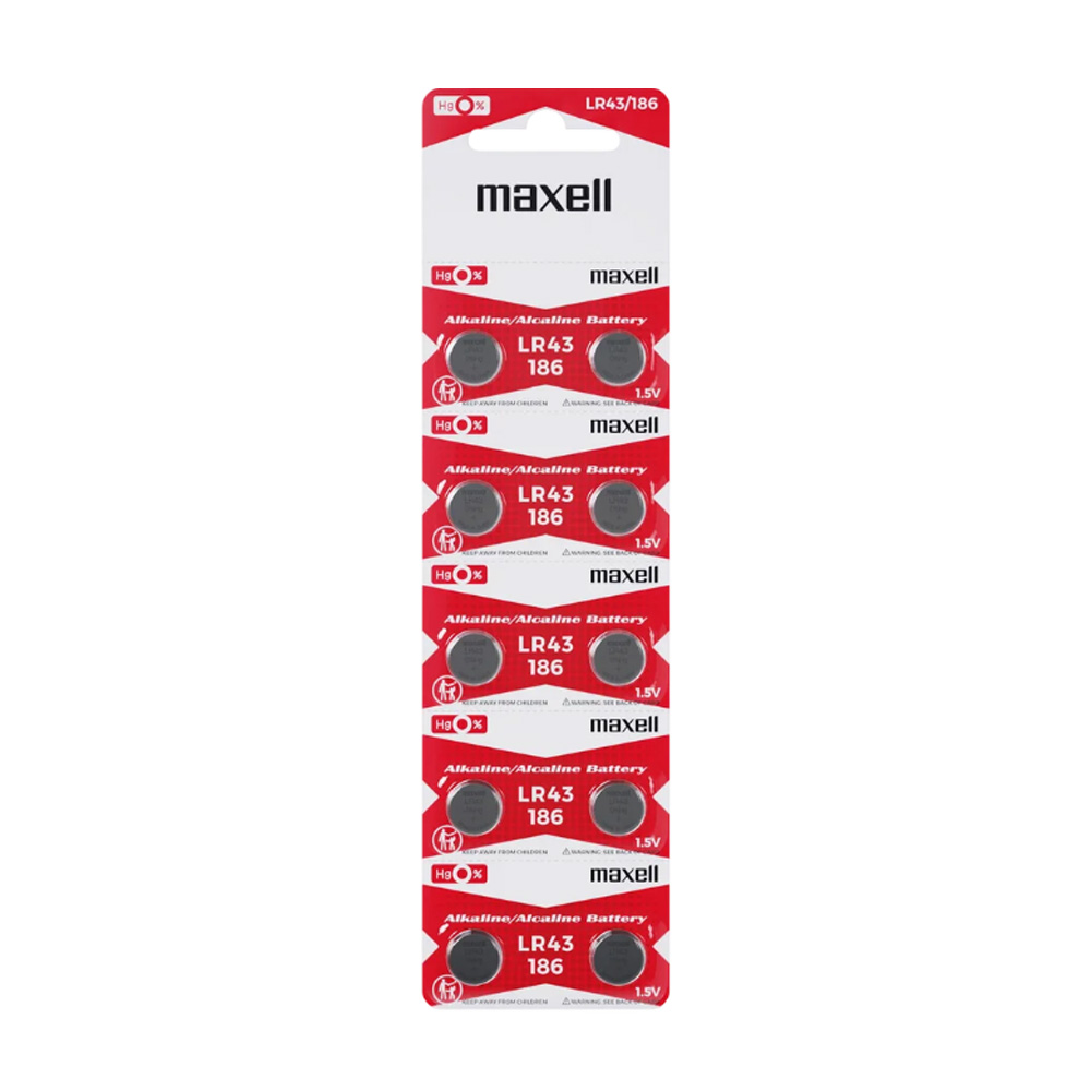 Φωτογραφία προϊόντος: 8CEC2B84-10D7-EF11-9A7D-F48E387BAD9A Buttoncell Maxell LR43-AG12-V12GA-RW84-LR1142 Τεμ. 10