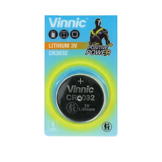 Φωτογραφία προϊόντος: 603BC5AB-8686-F011-9A9A-F48E387BAD9A Buttoncell Lithium Vinnic CR3032 3V Τεμ. 1