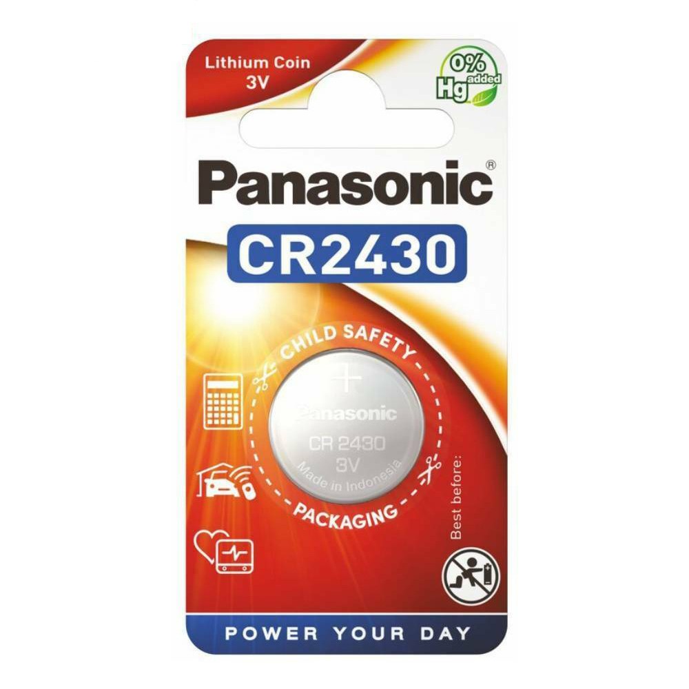 Φωτογραφία προϊόντος: A39B2B1B-77CE-EF11-9A7B-C174DFB988E4 Buttoncell Lithium Panasonic CR2430 Τεμ. 1