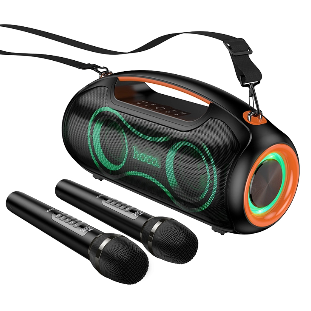 Φωτογραφία προϊόντος: Φορητό Ηχείο Wireless Hoco DS67 Cool Hi-Fi v5.4 6000mAh 600W AUX MicroSD USB με 2 Ασύρματα Μικρόφωνα