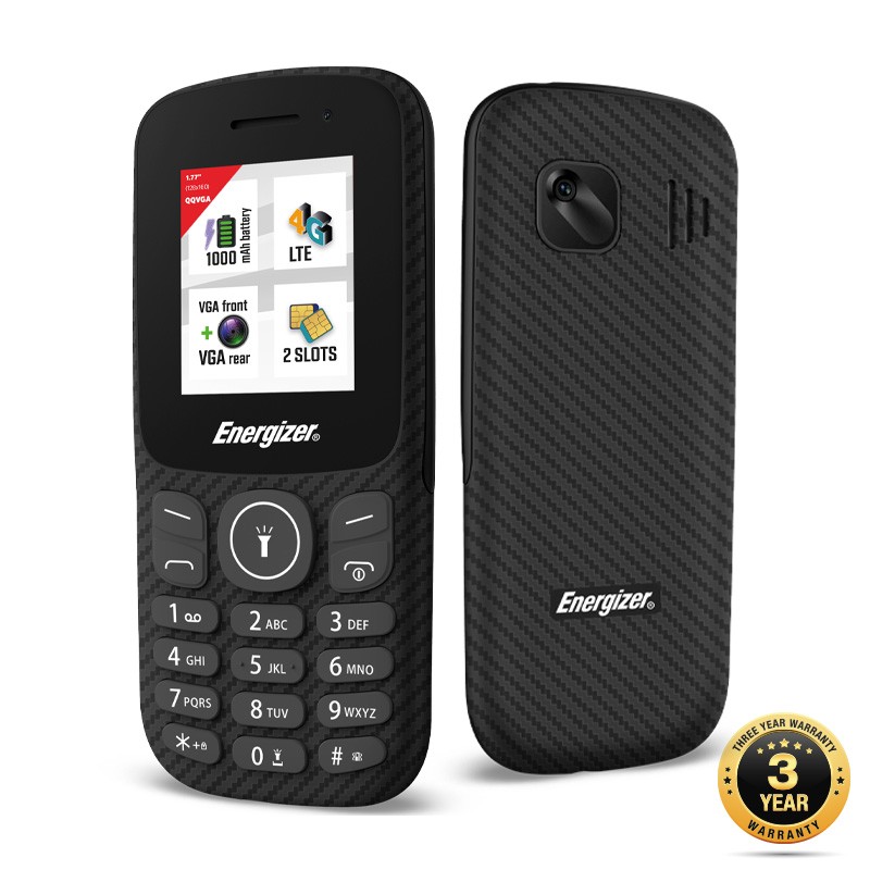 Φωτογραφία προϊόντος: 496A2463-0DCD-EF11-9A7B-C174DFB988E4 Energizer Energy E130S 4G Dual Sim 1.77" 1000 mAh, Bluetooth, Camera Μαύρο